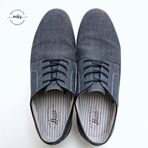 G.H. Bass & Co. Liam Denim Lace Up Derby Shoes - Picture 9 of 13